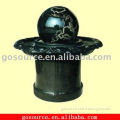 black stone rolling ball water fountain